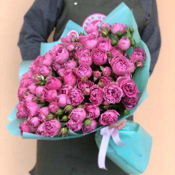 Букет из кустовых розовых роз Артикул: 173502