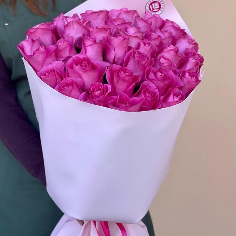 Букеты из розовых роз 70 см (Эквадор) код  185328