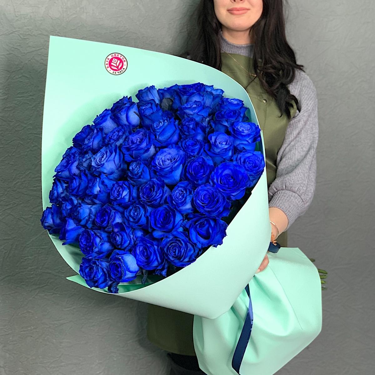 Букеты из синих роз (Эквадор) артикул  186300
