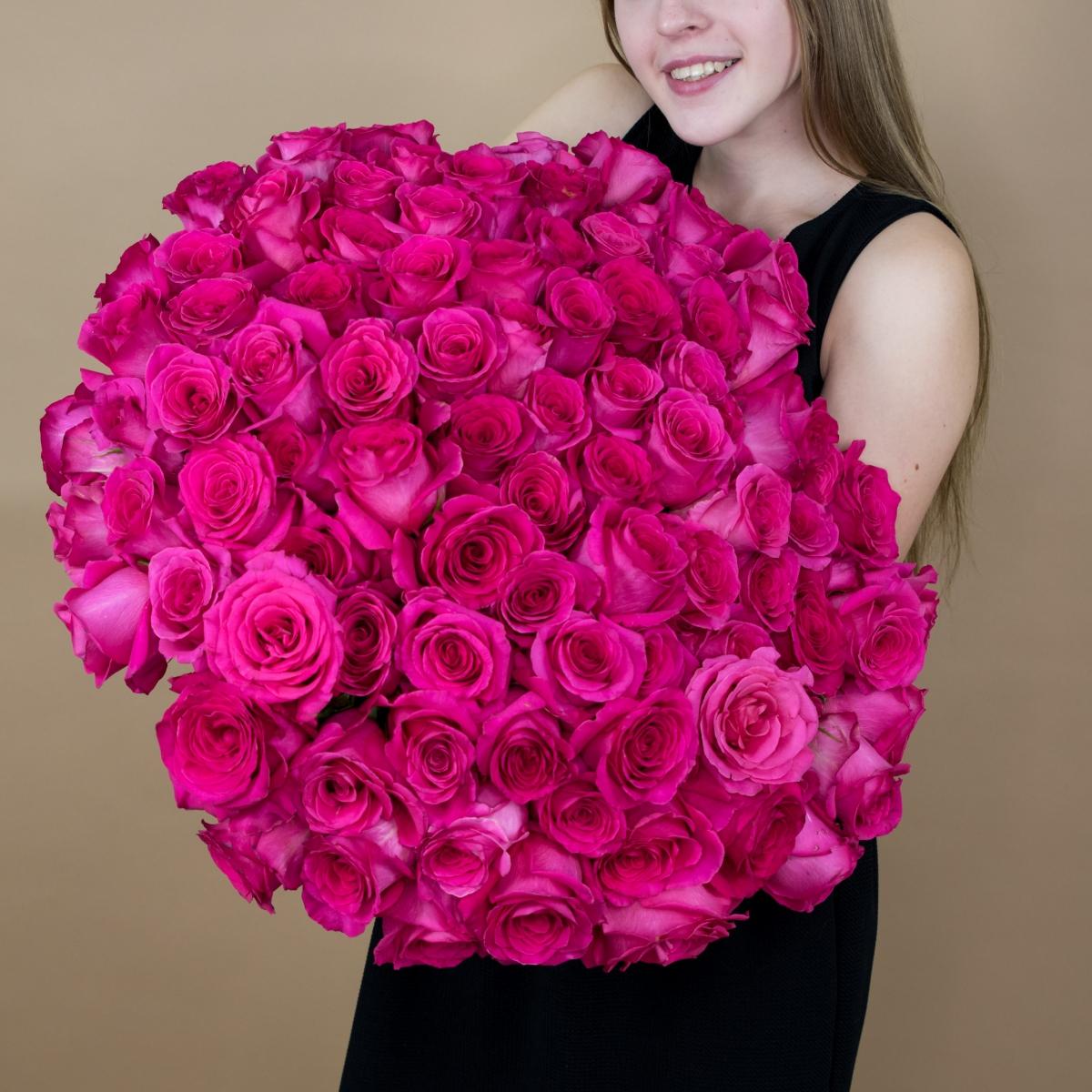Букет из розовых роз 75 шт. (40 см) (артикул букета: 87318)