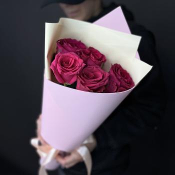 Букеты из розовых роз 40 см (Эквадор) (Артикул  87804)