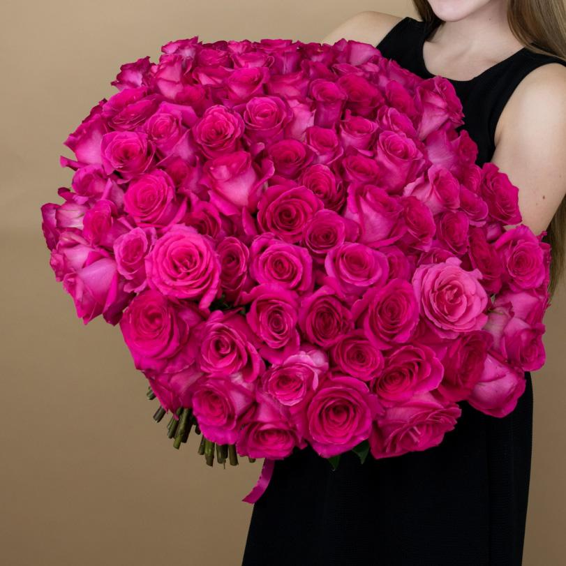 Букеты из розовых роз 40 см (Эквадор) (Артикул  87804)