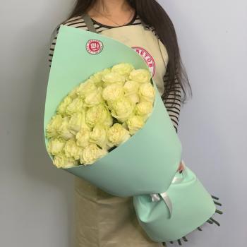 Букет из белых роз 21 шт 40 см (Эквадор) код товара   117936